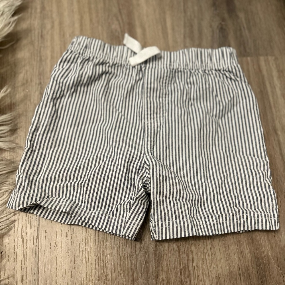 Carter's Black and White Striped Kids Shorts